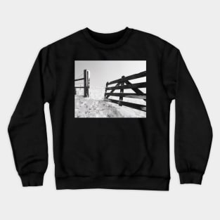 Open Fence in Wintertime Crewneck Sweatshirt